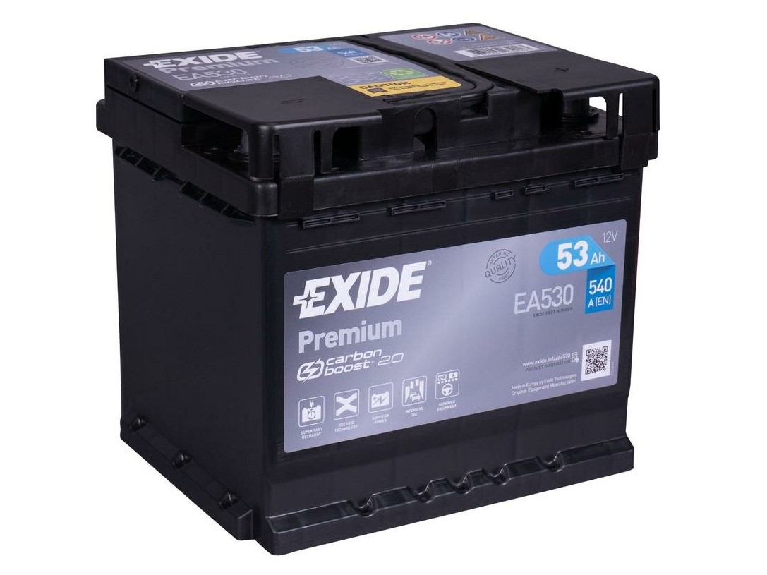 Akumulators EXIDE PREMIUM 12V 53Ah 540A(EN) 210x175x190 0/1
